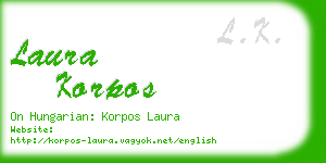 laura korpos business card